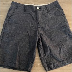 Light navy blue cotton men’s shorts